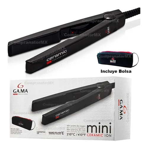 Plancha de cabello mini GA.MA Italy CP1 Mini Ceramic Ion negra