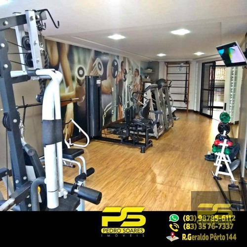 Apt. Alto Padrão C/ 4 Dormitórios À Venda, 203 M² Por R$ 840.000 - Manaíra - João Pessoa/pb - Ap1957