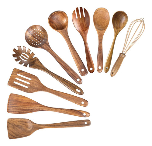 Utensilio Madera Natural Para Cocina Espatula Dura