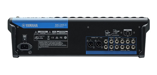 Mesa 20 Canais Usb Fx Comp12 Mic 4 Est 4 Aux Yamaha Mg20xu