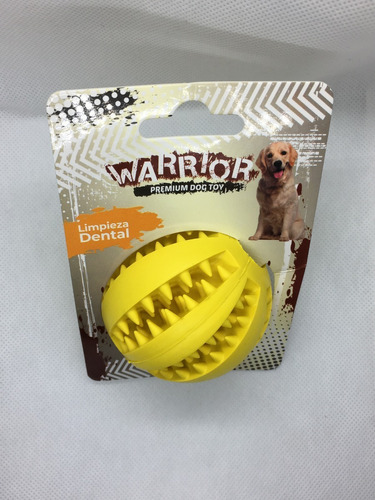 Warrior Pelota Con Dientes Amarillo Para Perro Mundozoo 