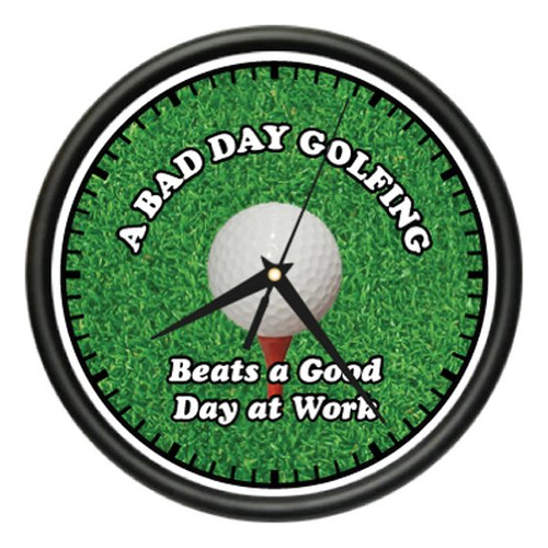 Reloj Pared Para Golfista O Club Golf Bolsa Regalo Beagle