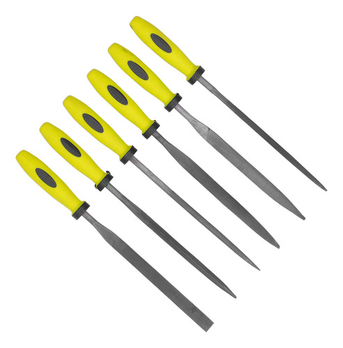 Needle Files, Juego De 6 Limas Pequeñas, Puntiagudas, Cuadra