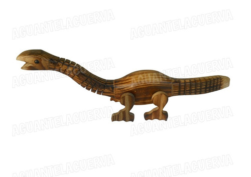 Dinosaurio De Madera Articulado Grande 30cm