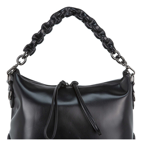 Bolsa Satchel Cloe Llidela Mediano Color Negro