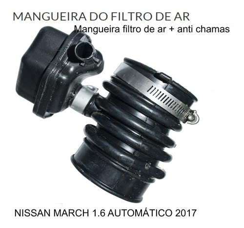 Mangueira Filtro Ar Com Antichama Original Nissan March 1.6
