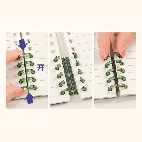Anillos De Encuadernación, Tarjetas De Aprendizaje, Peines D