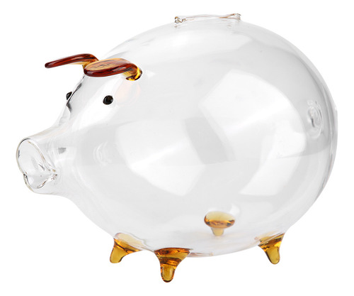 Monedero De Cristal Transparente Para Guardar Monedas Piggy