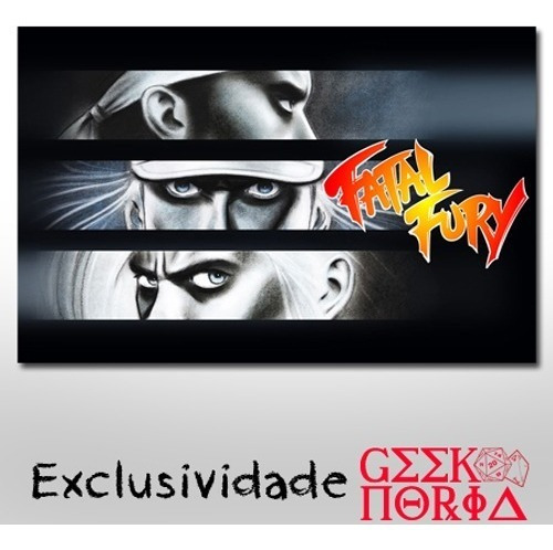 Placa Criativa Decorativa Game Fatal Fury Videogame