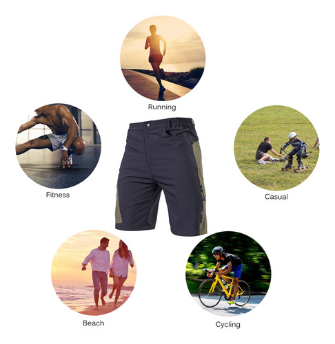 Pantalones Cortos Holgados Para Hombre, Holgados, Transpirab