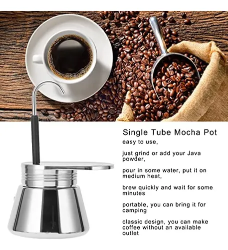 Cafetera De Moca De Un Solo Pico, Cafetera De Café Expreso D