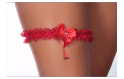 Garter Persex Liga Cinta De Perna Demillus Lingerie Vermelha