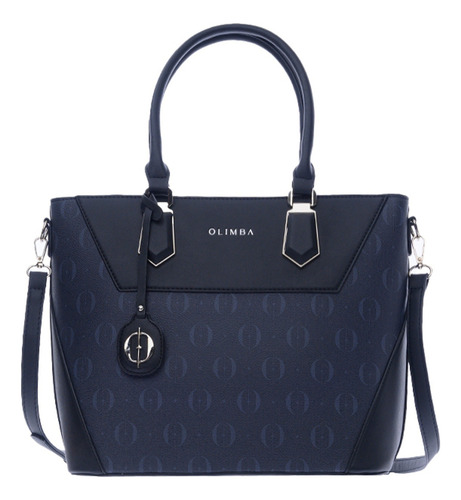 Bolsa Tote De Mujer Grande Compartimientos Amplios 88519 Negro Lisa Oro