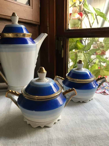 Juego De Café De Porcelana Alemana Volkstedt