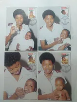 Comprar Lote 4 Maximun Card Sudáfrica Enfermedades En Niños 1985