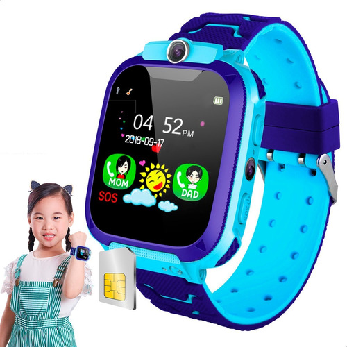 Reloj Inteligente Niños Infantil Cámara Gps Chip S.o.s Usb