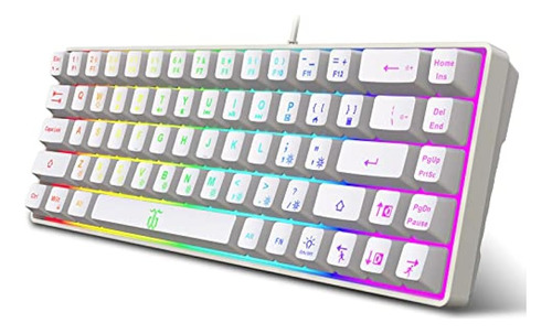 Snpurdiri 60% Porcentaje De Teclado Para Juegos, Ergonómico 