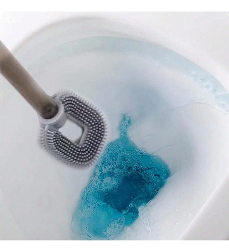 Cepillo De Baño Con Cepillo De Silicona Para Inodoro