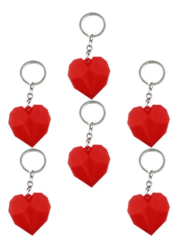 Colgantes De Corazón De Amor 6pcs Para Decoración De Bolsos 