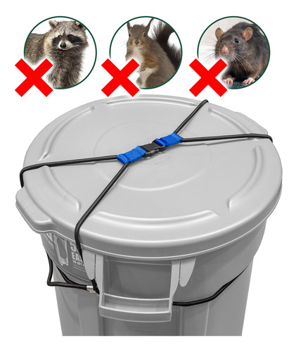 Cerradura De Basura Para Animales Con Cordón Elástico Grande
