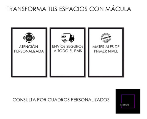 Cuadro Decorativo Naruto 05 - Tamaño A3 30x40 Cm Negro Negro