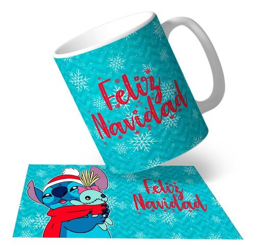 Tazón Navidad Stitch Scrump Feliz Navidad Película Animada