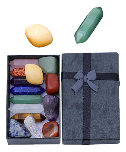 Caja De Regalo De Piedra De Yoga De Cristal Con Columna Hexa