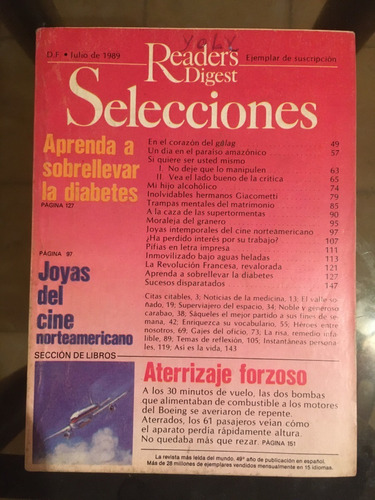 Revista Selecciones (julio 1989)