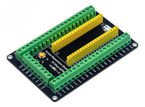 Shield Expansión Raspberry Pi Pico Terminales Gpio Negro