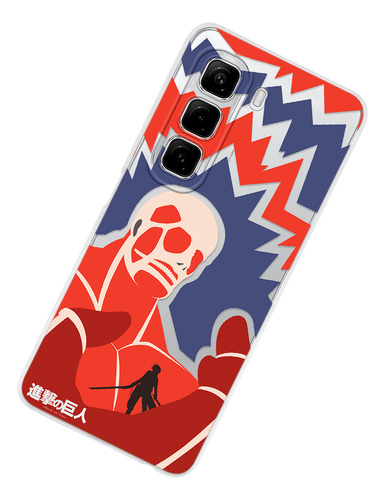 Funda Para Infinix Colosal Anticaidas Anime Attack On Titan Colosal Minimal Hot 40i
