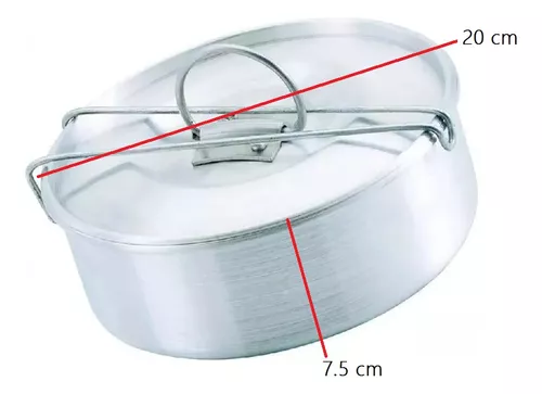 Flanera Ekco de Aluminio 20 cm con Tapa