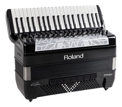 Acordeon digital Roland Fr 8x Bk cor preto V-Accordion