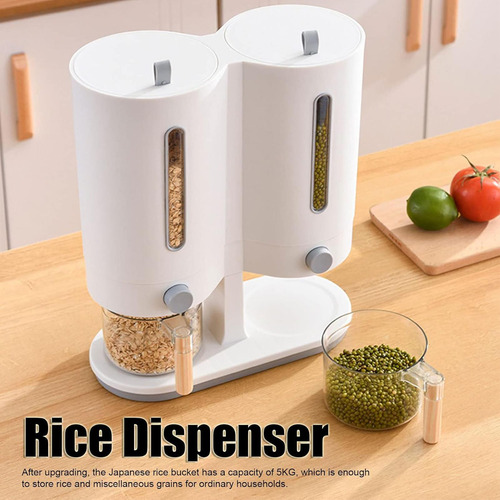 Dispensador De Cereales De Cocina Contenedor De Dispensador