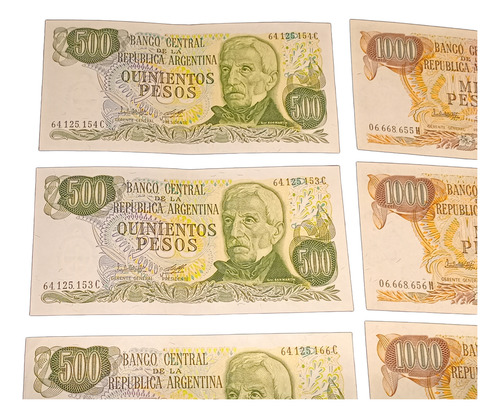 Billetes Antiguos De Argentina Pesos Ley 18.188 X 10 Sc Sc-