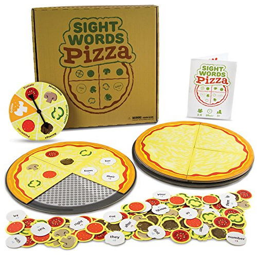 Pint-size Eruditos Ver Palabras Pizza Tablero Juego Gh4sm