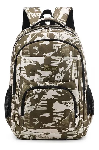 Mochila escolar camuflaje outlet