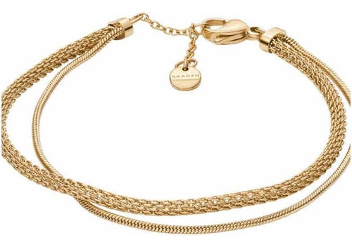 Skagen Pulsera Kariana Para Mujer En Tono Dorado Con Detalle