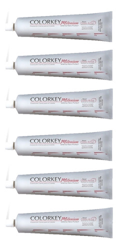 Kit 6 Tinturas Colorkey Milenium Silkey 120gr