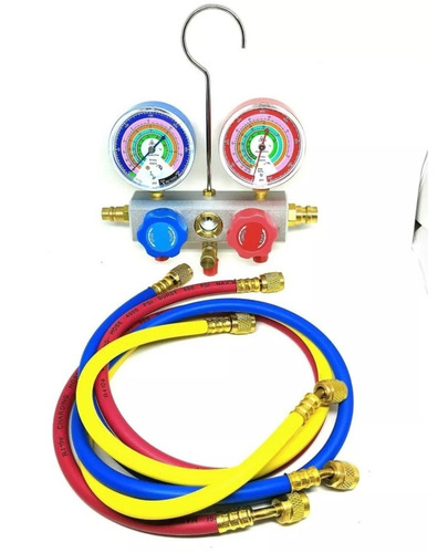 Imagen 1 de 2 de Juego Manometros Refrigeración Manifold R134a R410a R404a