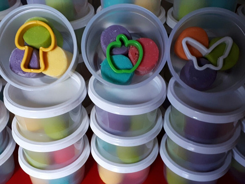 Masa Para Modelar Souvenirs X 10 Potes Sin Personalizar
