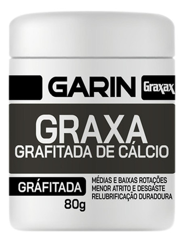 Graxa De Calcio Grafitada A 80gr Garin