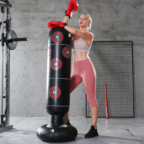 Saco De Boxeo Inflable De Karate Taekwondo Whstore