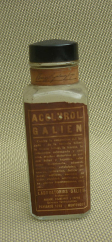 Antiguo Frasco Chico Acolurol / Galien