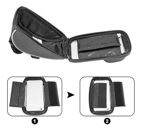 Bolso Porta Celular Rockbros Original Estuche Amplio Bici