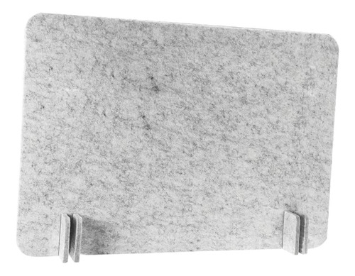 Divisória De Mesa Acústica À 40cmx50cm Cinza Prateado