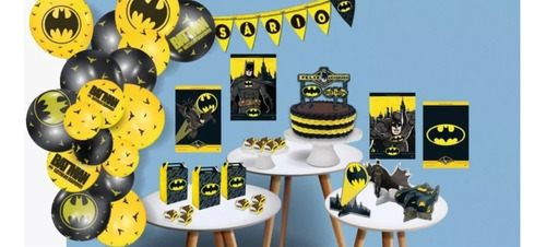 Kit Festa Decorativo Batman Geek Aniversário 89 Peças