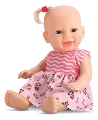 Boneca Abre E Fecha Os Olhos Aninha Dorme Bebê Com Fralda