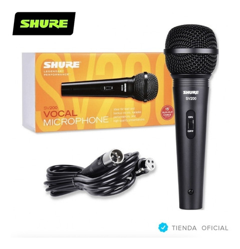 Imagen 8 de 10 de Micrófono Dinámico Shure Sv200 Cardioide Con Cable