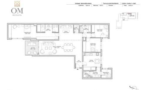 Departamento 4 Ambientes En Venta - Om Recoleta