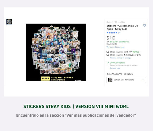 54 Photocards Stray Kids - Mini World 2023
